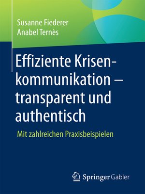 cover image of Effiziente Krisenkommunikation – transparent und authentisch